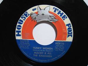 【7”】 MACEO & ALL THE KINGSMEN / FUNKY WOMEN US盤 MONO メイシオ・パーカー