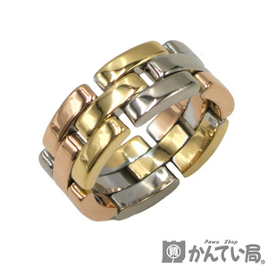 18878 Cartier【カルティエ】マイヨン パンテール リング 750 K18 スリーゴールド サイズ54 指輪 アクセサリー ジュエリー【中古】USED-AB