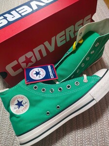 新品 未使用 CONVERSE ALL STAR HI バーントカラーズ ジェイドグリーン 29cm コンバース オールスター ハイ スニーカー 緑 グリーン