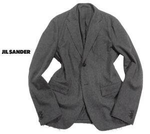 ジルサンダー JILL SANDER カットオフ プレスウール テイラードジャケット 52 XL　XXL 