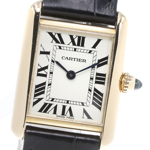 カルティエ CARTIER W1529856 タンクルイ K18YG クォーツ レディース 保証書付き_862636