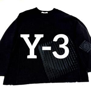 Y-3 21AW スウェット XL オプティミスティックイリュージョンスウェット