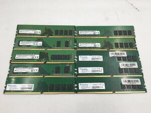 ♪▲【Micron 他】デスクトップ用 メモリ 8GB DDR4 部品取り 10点セット まとめ売り 1119 13