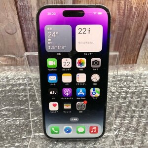 【ジャンク品】Apple iPhone 14 Pro 256GB A2889 MQ1E3J/A ディープパープル SIMフリー バッテリー最大容量84％ 240520SK390222