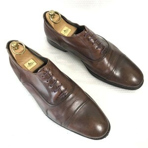 イタリア製☆Paul Smith/ポールスミス☆本革/マッケイ製法/ストレートチップ【7/25.5-26.0/茶/BROWN】内羽根/ビジネス/dress shoes〇BB-164