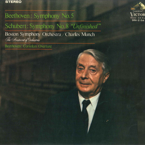 LP Charles Munch, Boston Symphony ORCHESTRA Beethoven : Symphony No.5 / Schubert : Symphony No.8 unfinished SRA2154 VICTOR /0040