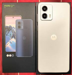 【新同品】Motorola moto 53y アースティック・シルバー 4GB＋128GB SIMフリー nanoSIM＋eSIM IMEI通信制限確認済み