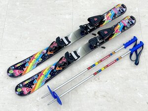 KAZAMA/カザマ SPAX J ROCKER 86cm ジュニア スキーセット ブラック系 TYROLIA SX4.5/SINANO 70cm