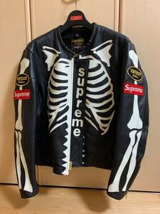 古着 supreme VANSON ボーン Mサイズ ライダース ジャケット クリーニング済み