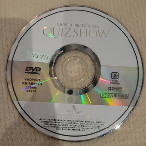 A ROBERT REDFORD Film QUIZ SHOW7175DVDVWDP4071片面・ディスクのみ 133min, COLOR2NTSC 日本国内向「レンタル専用商品】