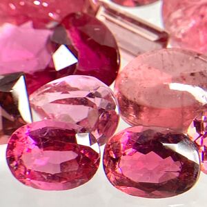 1円〜!!≪天然ピンクトルマリンおまとめ51.5ct≫j 約10.3g ルース 裸石 宝石 ジュエリー jewerly pink tourmaline 彫刻 カボション w4ヤ28