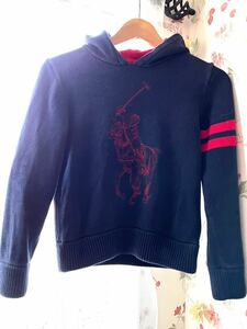 今季デパート購入.＊polo Ralph Laurenキッズ　完全完売ニットパーカー.＊ビッグポニー付き.＊デパート購入30800円