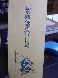 昭和初期　栃木県探勝旅行団　探勝旅行しおり　短冊　三種まとめて　栃木県名所旧跡普及会主催　宇都宮中央料理屋芸妓屋組合応援　