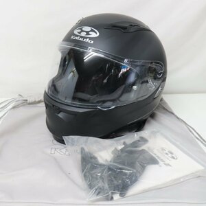 【中古美品】【訳あり】 OGK Kabuto オージーケーカブト KAMUI2 カムイ2 フルフェイスヘルメット Mサイズ フラットブラック バイク 二輪