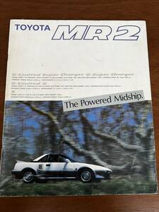 1986年8月発行 AW11系 MR2 カタログ