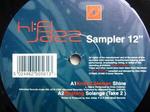 12inch V.A / Hi Fi Jazz Sampler 12 Mustang Kriss Coleman Jessica Lauren 2 Bugz Stade 5枚以上で送料無料