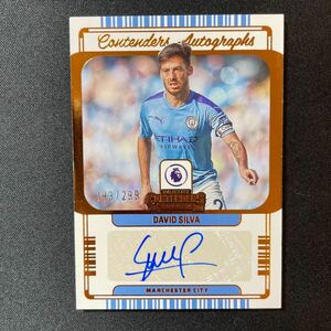 2022-23 Panini Chronicles Contenders David Silva Auto /299 Manchester City 直筆サインカード ダビド・シルバ