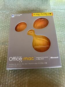 s279) Microsoft Office:mac v.X Mac OS X 専用 バ一ジョンアップグレ一ド版