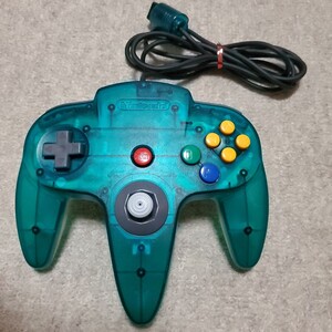 Nintendo　ニンテンドー64　コントローラー　クリアブルー