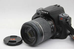 【返品保証】 ソニー SONY α330 DSLR-A330 55-200mm F4-5.6 SAM DT バッテリー付き デジタル一眼 v648