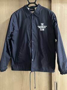 MARBLES 裏ボア コーチジャケット マーブルズ ナイロン ジャケット ボア M COACH JACKET ロゴ ナイロンジャンパー