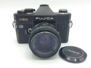 G30□【動作/精度未確認】FUJICA 一眼レフ フィルムカメラ フジカ ST 801 黒 ブラック レンズ FUJINON 1:1.8 f=55mm 現状品 ジャンク品