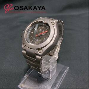 中古 G-SHOCK MR-G MRG-120T チタン ブラック シルバー クオーツ レフティ バックライト 20気圧防水 フルメタル Gショック ユニセックス