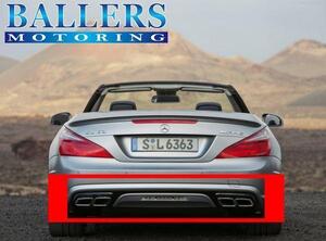 ベンツ AMG 純正品 R231 SL63 リアディフューザー マフラーカッターSET SL350 SL550 SL63 SL65 エアロ BENZ SLクラス 正規品 新品 未塗装品