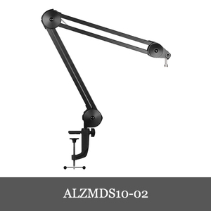 Alterzone ALZMDS-10 Lサイズ マイクスタンド マイクアーム 卓上マイクスタンド 角度調節 伸縮可能 金属製 ブラック