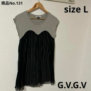 レディース　トップス　シャツ　ノースリーブ　G.V.G.V