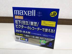 日本製☆未使用/未開封品★maxell/日立マクセル DVD-RAM 9.4GB 240分 DRM240BG.1P5S 5枚組 くり返し データ/録画/映像 土日祝も発送可◎