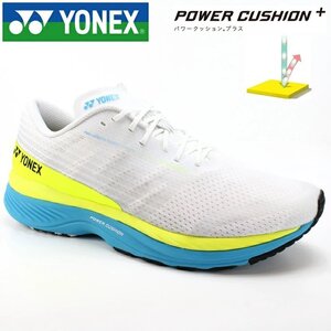 ヨネックス ランニングシューズ YONEX セーフラン100X ウィメン SHR100XL ホワイト パワークッション 厚底 ジョギング 長距離 陸上 25.5cm