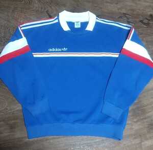 値下げ交渉 adidas TREFOIL プルオーバー 日本製 検/1986 FRANCE WORLD CUP PLATINI トレフォイル フランス代表 ワールドカップ プラティニ