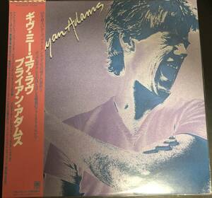 LP【ROCK / HR】Bryan Adams / Bryan Adams【A&M Records AMP-28078・83年国内盤ORIG・帯付き・ギヴミーユアラブ・ブライアンアダムス】