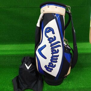 【訳アリ特価！】Callaway　キャロウェイ　キャディバッグ　White×Blue　フードカバー付き