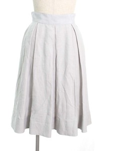 フォクシーブティック スカート A-Line Pleated Skirt リネン 38