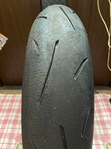 中古MCタイヤ DUNLOP SPORTMAX α-13SP 140/70R17 ダンロップ スポーツマックス 140 70 17 3820 A2905