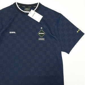 19SS新品L★F.C.Real BristolゲームシャツFCRBブリストルTシャツCHECKER TRAINING TOPジャージGAME SHIRTダミエSOPH.F.C.R.Bネイビー24SS紺