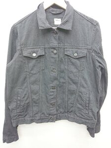 ◇ GAP ギャップ 長袖 デニム ジャケット Gジャン サイズL ブラック レディース メンズ P