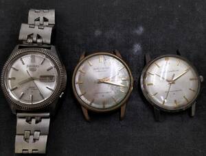 （中古/長期保管品）　SEIKO・SEIKO⑤DX　5139-7010・CROWN　15021E　ALL GOLD FILLED・SEIKO　LORD　MARVEL　5942