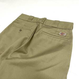 USA古着 90s Dickies 874 ワーク パンツ アメリカ製 W28 カーキ / ベージュ チノ ディッキーズ TALON ヴィンテージ オールド 90年代