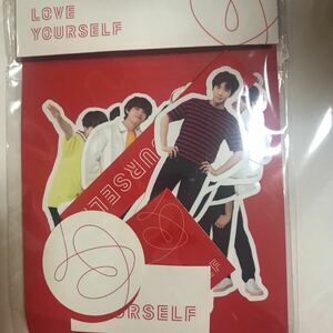 bts BTS World Tour Love Yourself Japan Edition バンタン　防弾少年団　2018 グッズ 新品 シール ☆☆ ソクジン ユンギ ジミン テテ グク