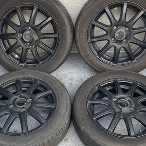 BRIDGESTONE ECO FORME CRS131 14インチ×4.5J +45 4穴 PCD100 155/65R14ラジアル4本。アルト ラパン ワゴンR ミライース ムーブ タント他