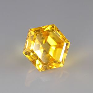 ★美しい★天然ゴールデンサファイアルース0.775ct ★ 六角形のステップカット★ゴールデン★