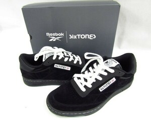 美品 Reebok × SixTONES CLUB C 85 VINTAGE リーボック ストーンズ RB00018 BL コラボ 限定 中古品 ◆13112