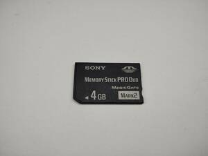 4GB　SONY メモリースティックプロデュオ　MEMORY STICK PRO DUO　フォーマット済み　メモリーカード