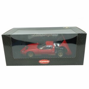 074s 京商 1/18 ランボルギーニ ミウラ P400 レッド 08312R ミニカー　※中古