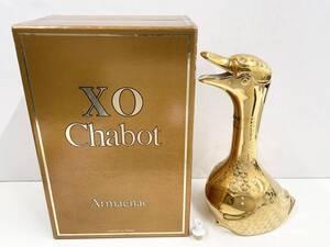 IY75485o Chabot XO Armagnac goose シャボー アルマニャック ゴールドグース GOLD 700ml 鳥ボトル ブランデー 約1547g 箱付き 現状品