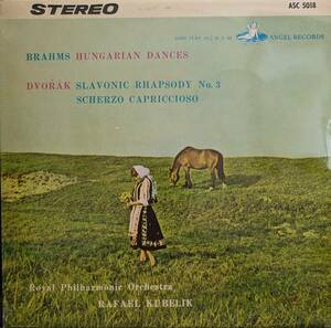 初期LP盤 ラファエル・クーベリック/Royal Phil　Brahms ハンガリア舞曲集 & Dvorak 「スラヴ狂詩曲3番」& スケルツォ・カプリチオーソ