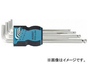 HAZET ロング六角棒レンチセット（ボールポイント） 2105LG/9H(5844312) 入数：1セット(9本)